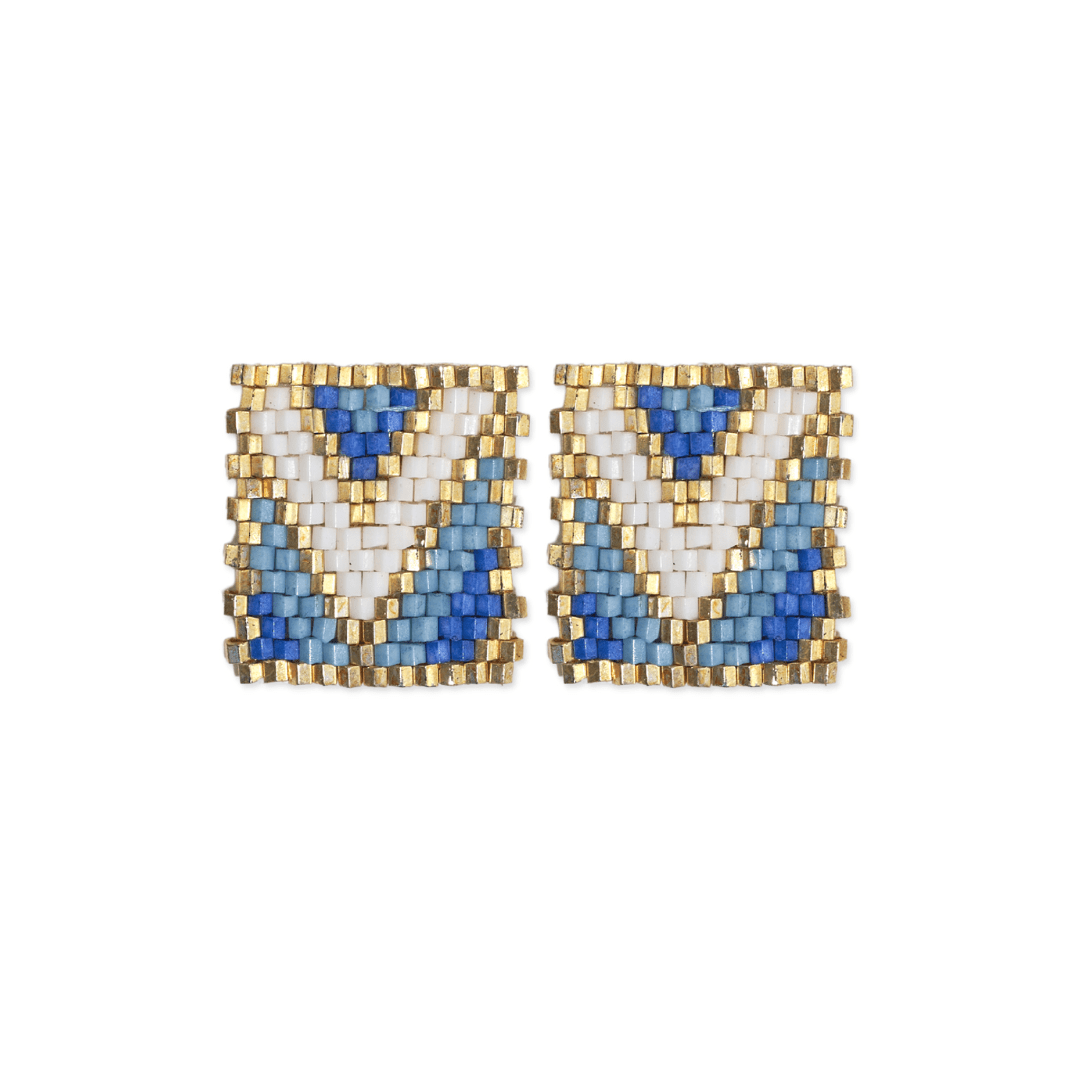 Kallie Rectangle Beaded Earrings