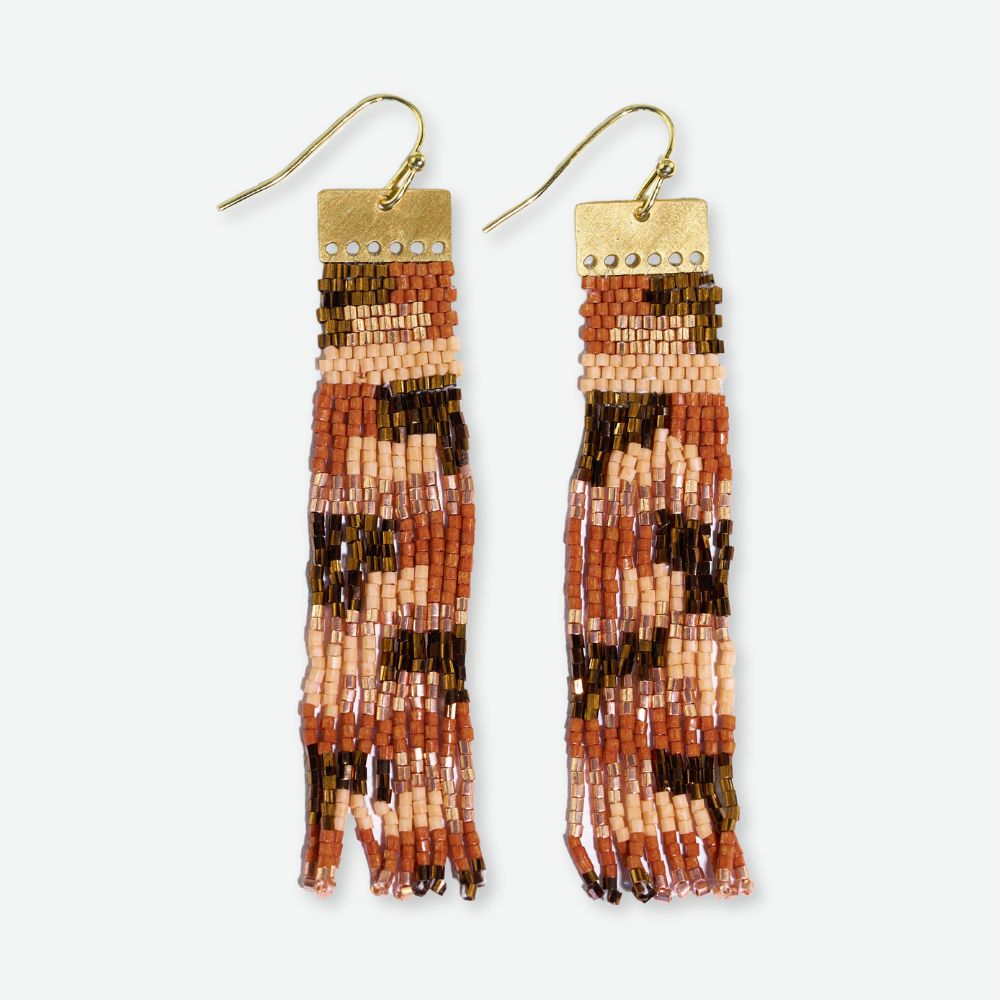 Ada Color Block Luxe Fringe Earring