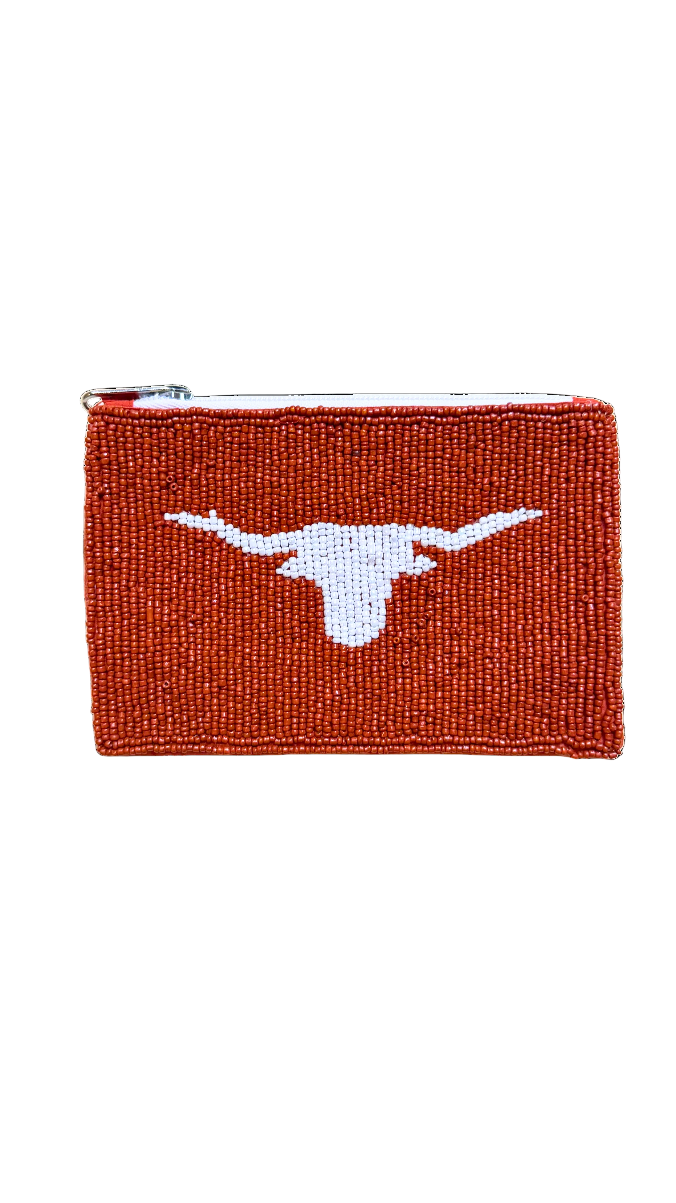 Longhorn Beaded Coin Wallet