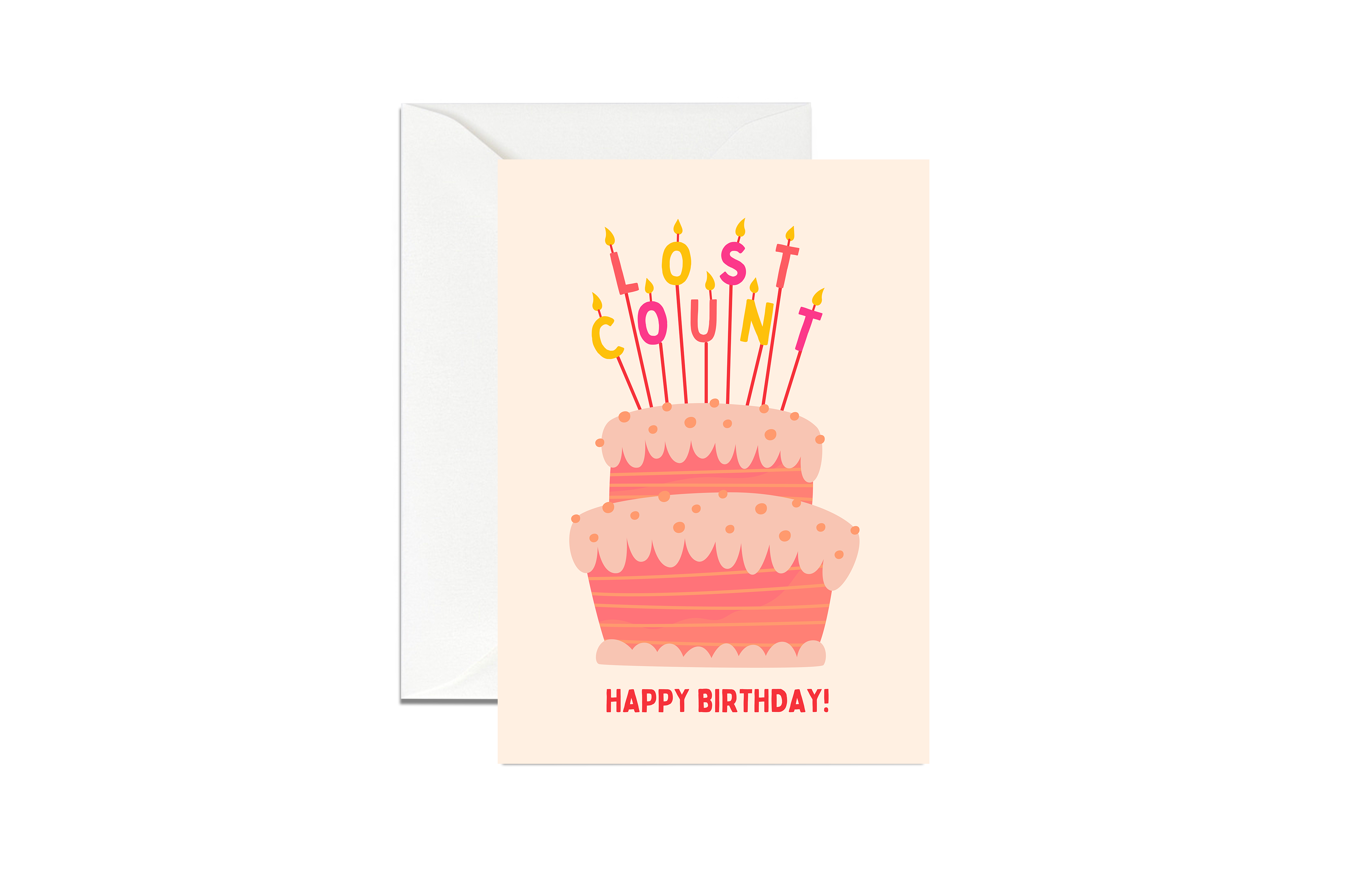 Lost Count Cake Birthday Card
