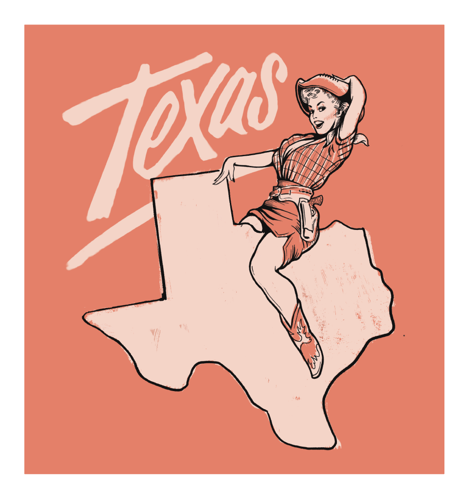 Texas Babe Sticker