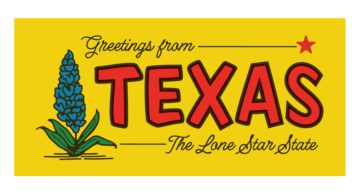 Bluebonnet Greetings From Texas Magnet