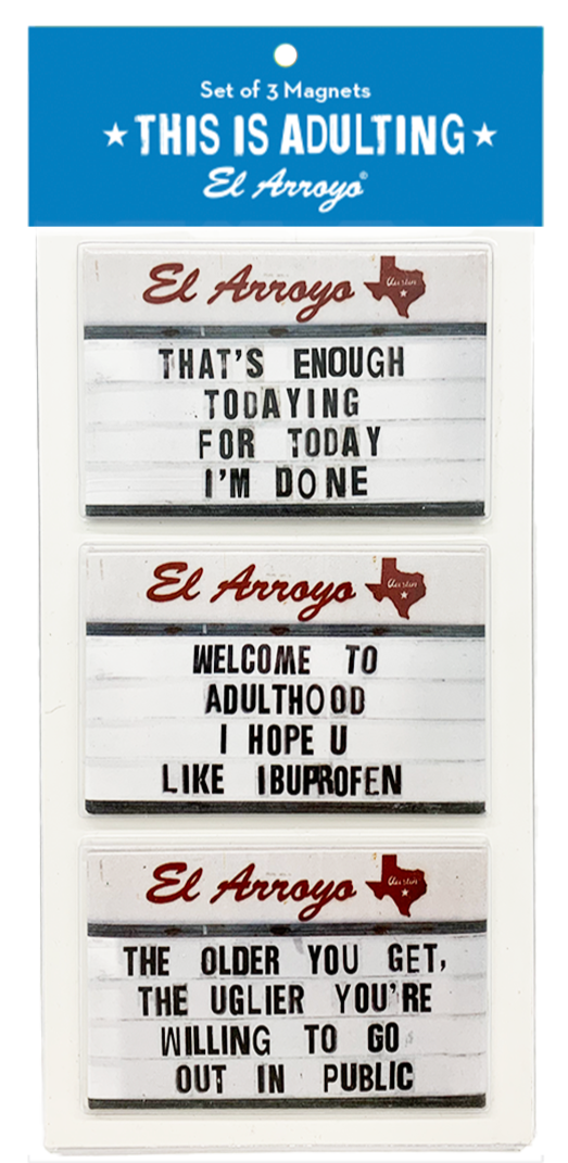 This Is Adulting El Arroyo Magnet Set