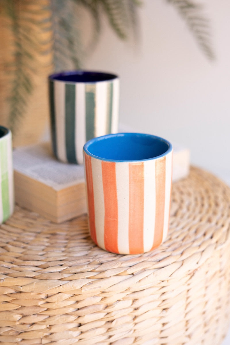 Striped Ceramic Cup