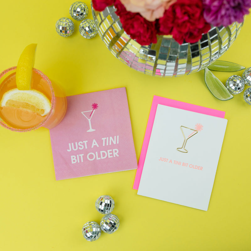 Just A Tini Bit Older Cocktail Napkins
