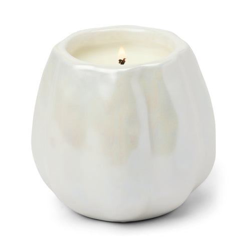 Flaming Pumpkin White Candle