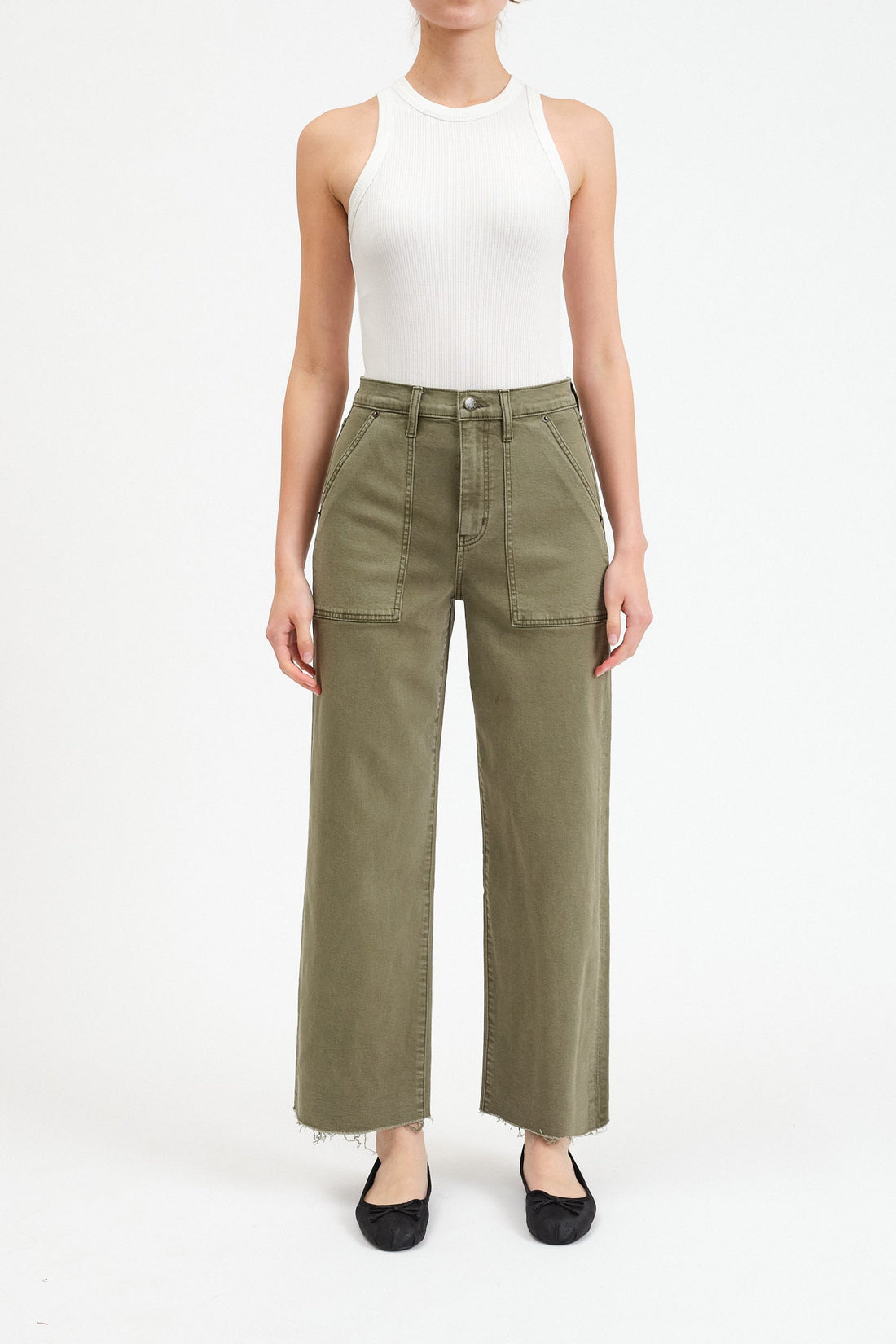 Pleaser Patch Pocket High Rise - Jade
