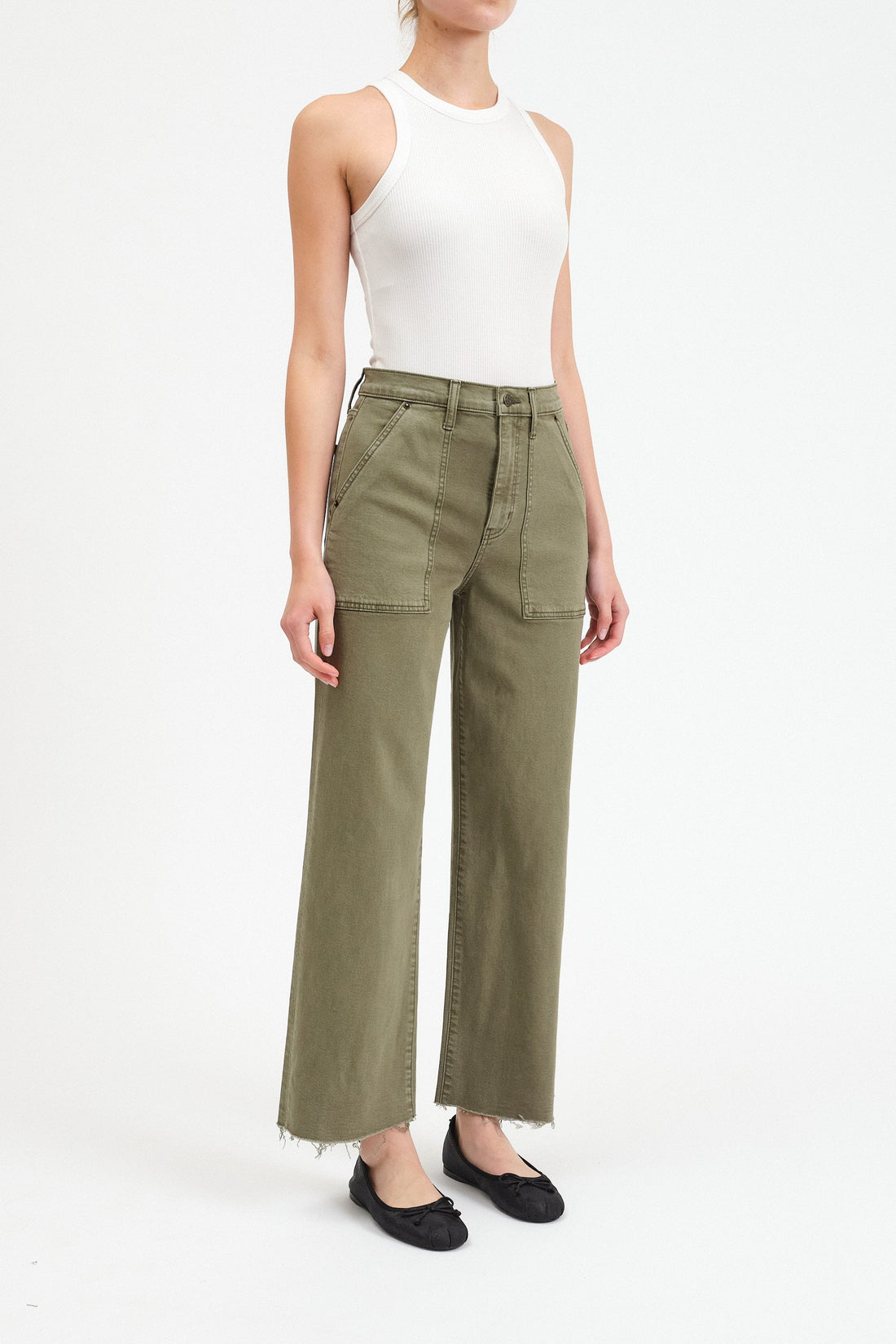 Pleaser Patch Pocket High Rise - Jade