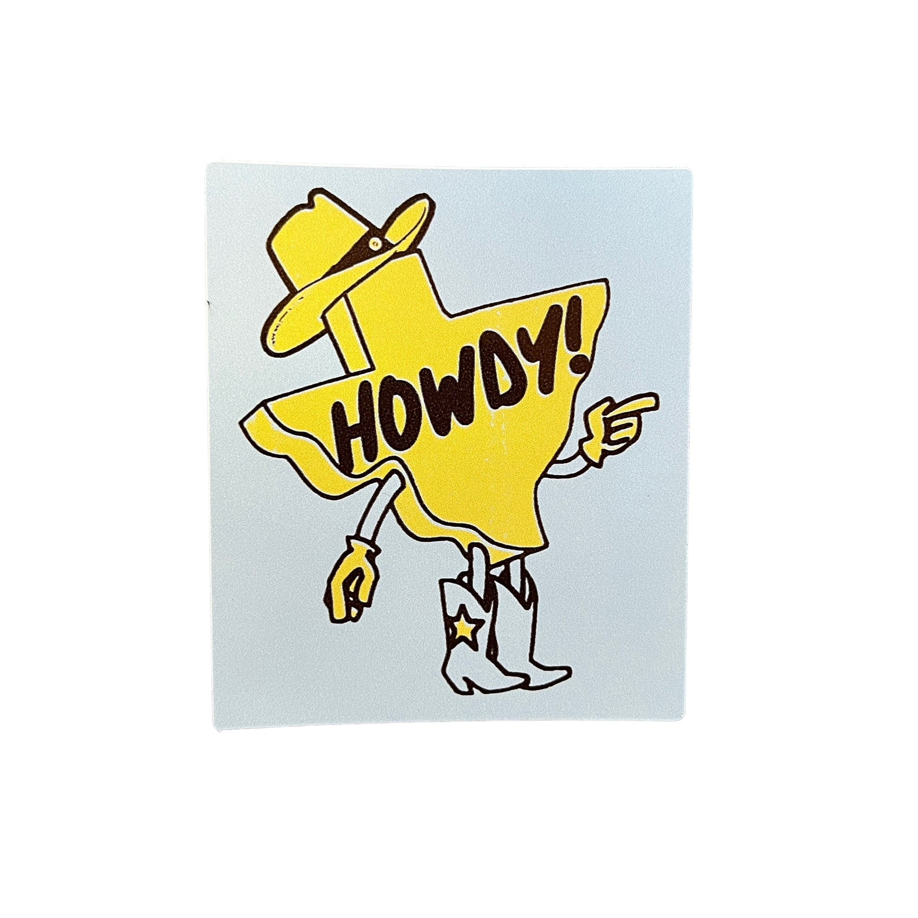 Howdy Mascot Sticker