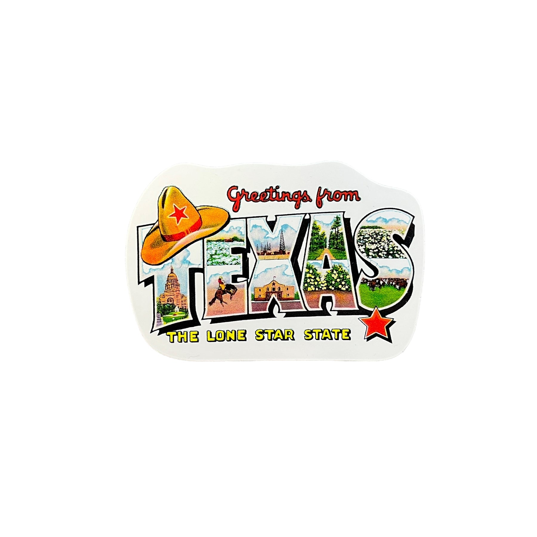 Greetings From Texas Sticker