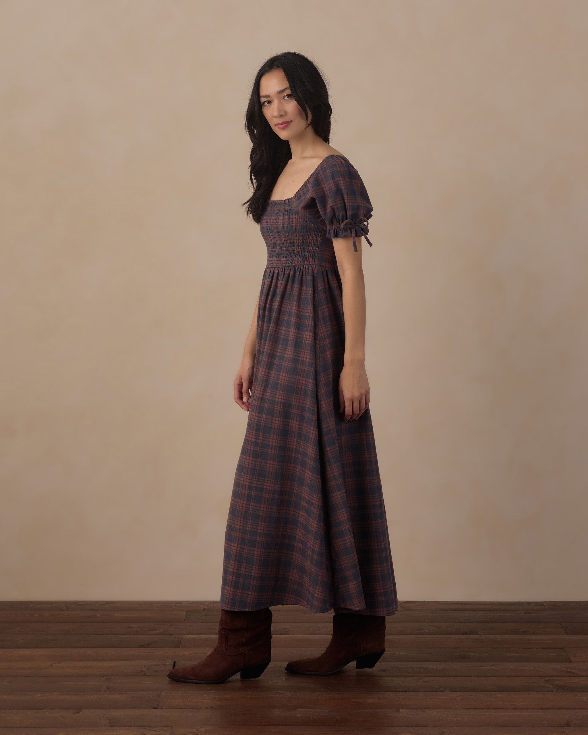 Dallas Dress - Midnight Plaid