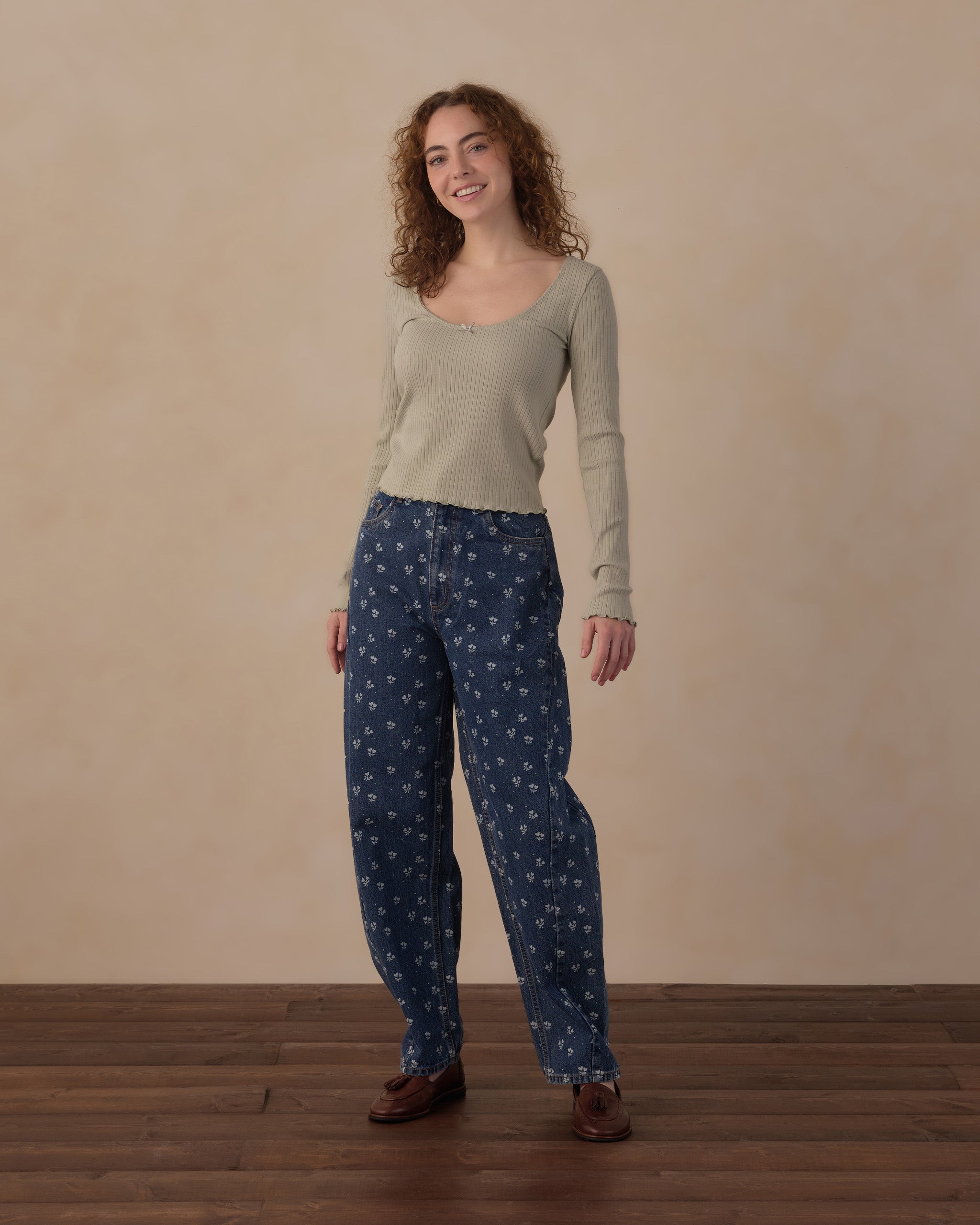 Ribbed Long Sleeve - Sage