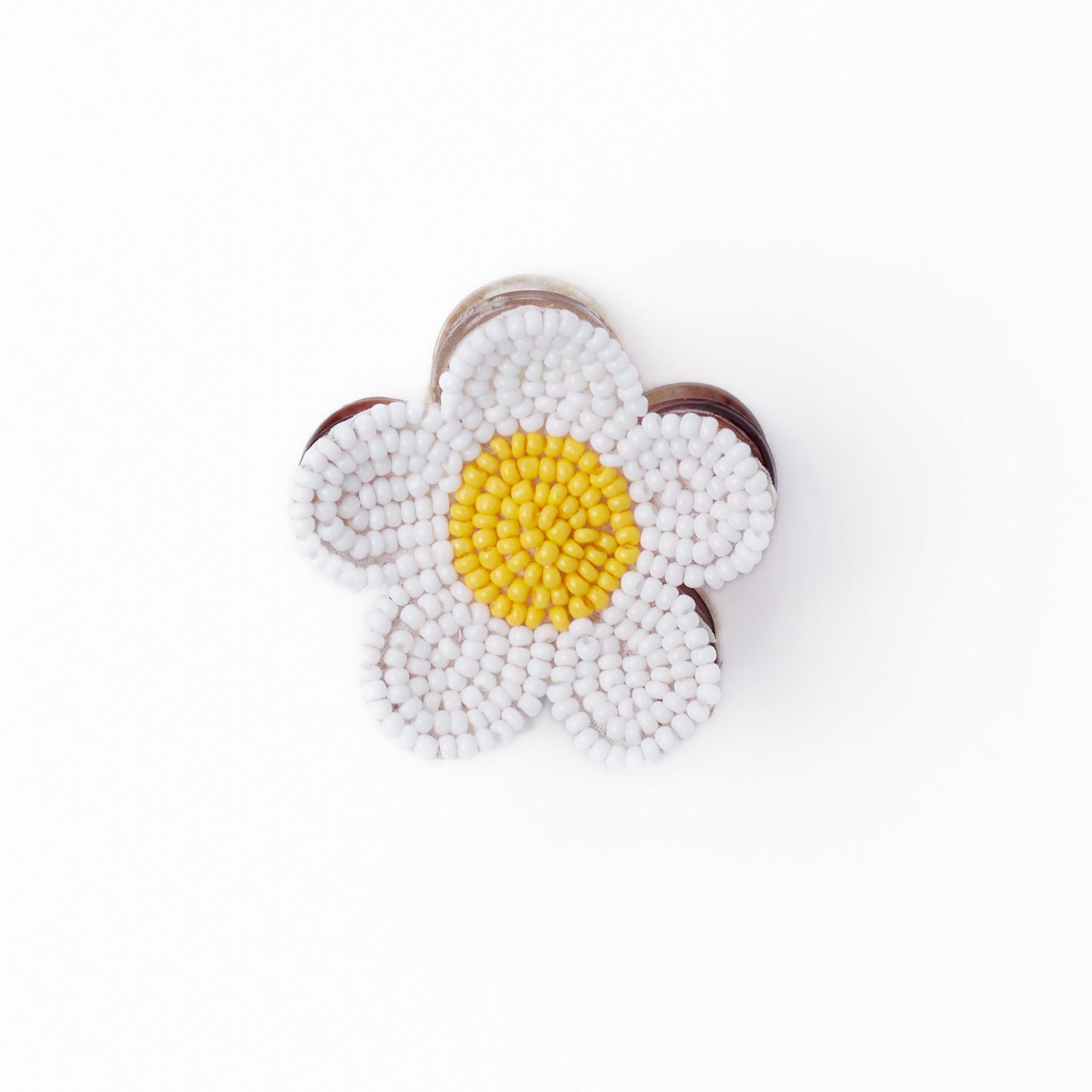 Molly Flower Beaded Hair Clip