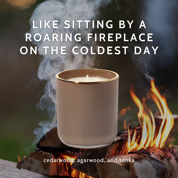 Sui Generis Wood Glass Candle