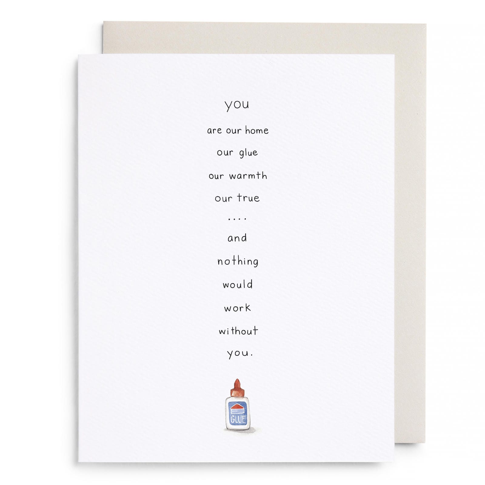 Glue Greeting Card