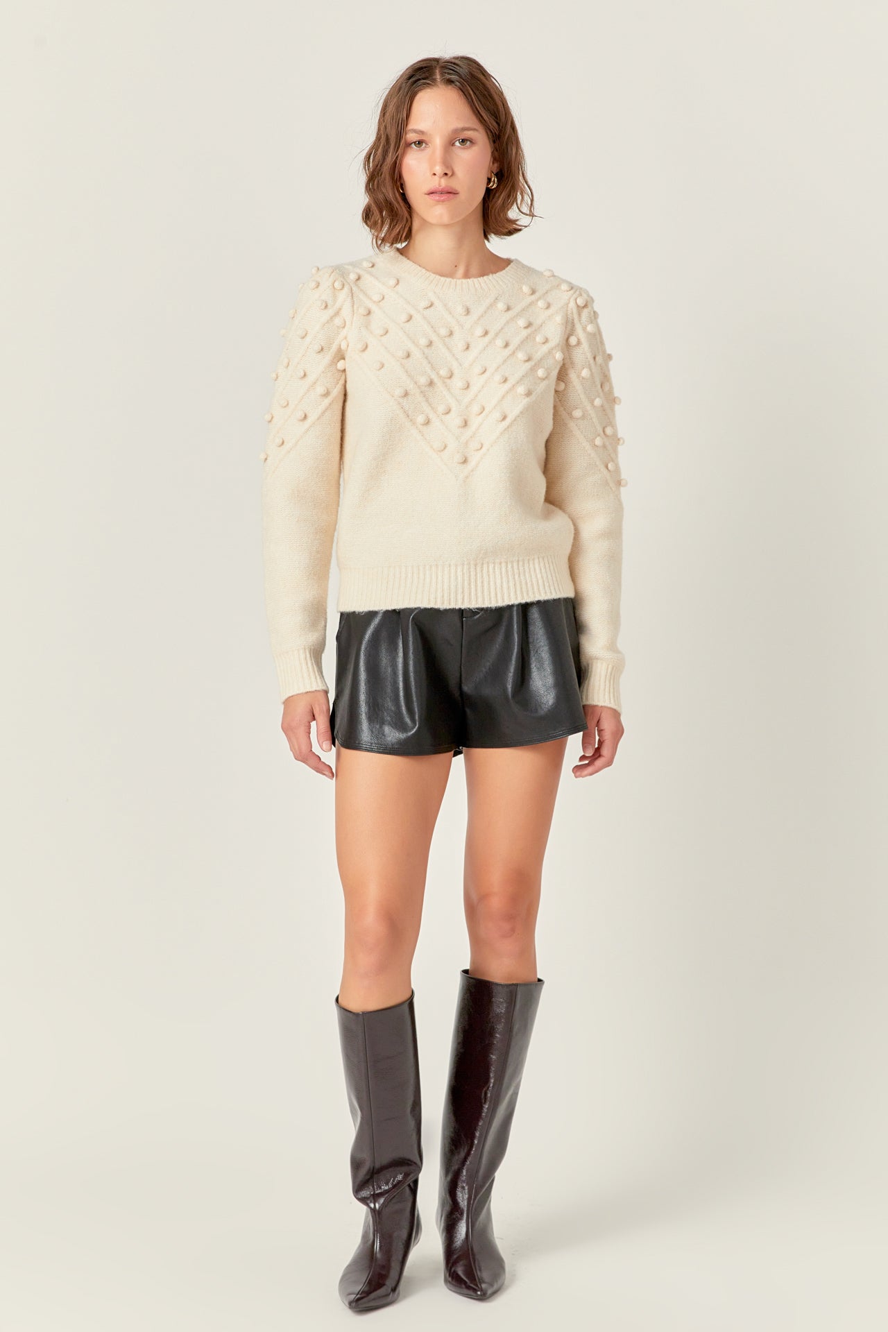 By the Fire Pom Sweater **FINAL SALE**