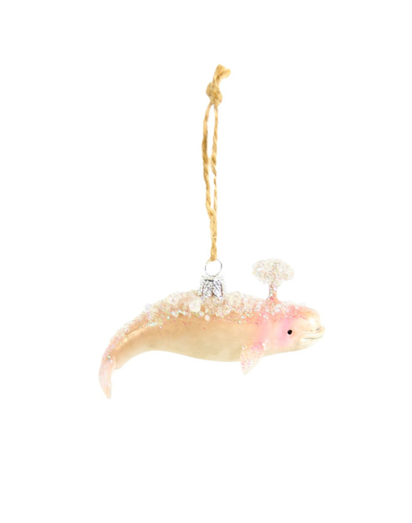 Small Beluga Whale Ornament