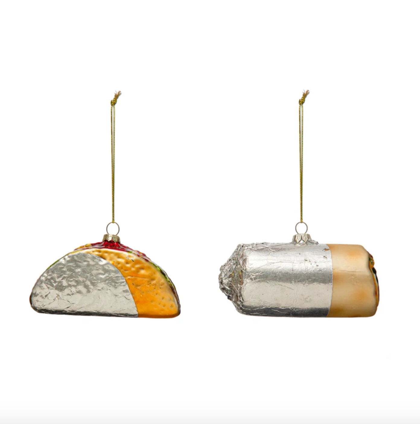 Wrapped in Foil Food Ornament