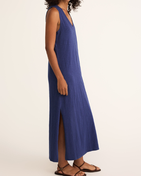 Palisades Midi Dress - Yacht Blue