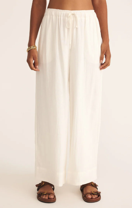 Easton Linen Pant - White