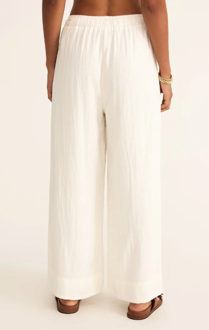 Easton Linen Pant - White