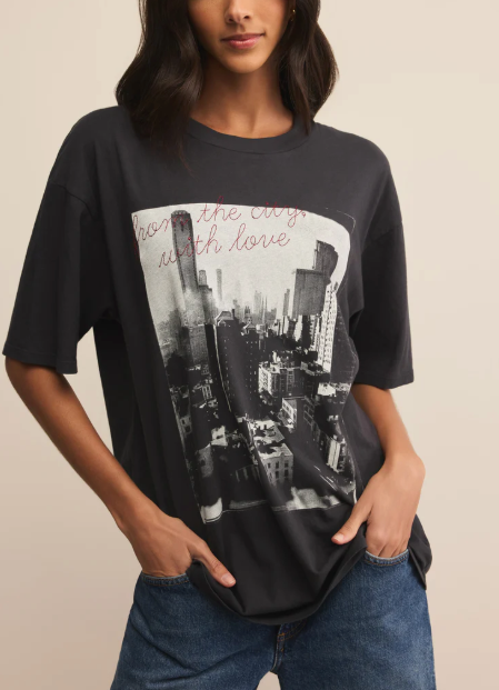 Big Apple City Tee - Black Sand