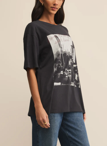 Big Apple City Tee - Black Sand