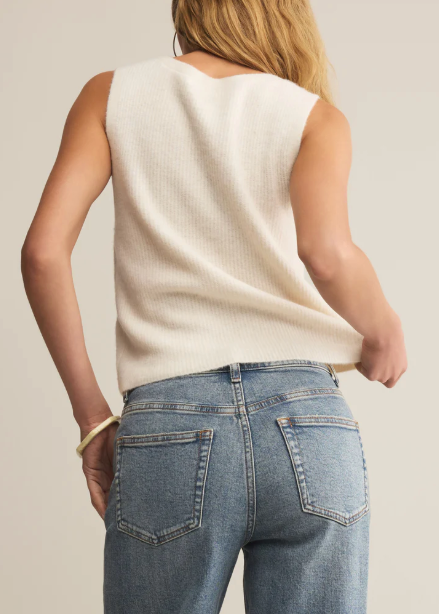 Bryce Sweater Vest - Crystal