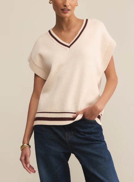 Fletcher Sweater Vest - Crystal