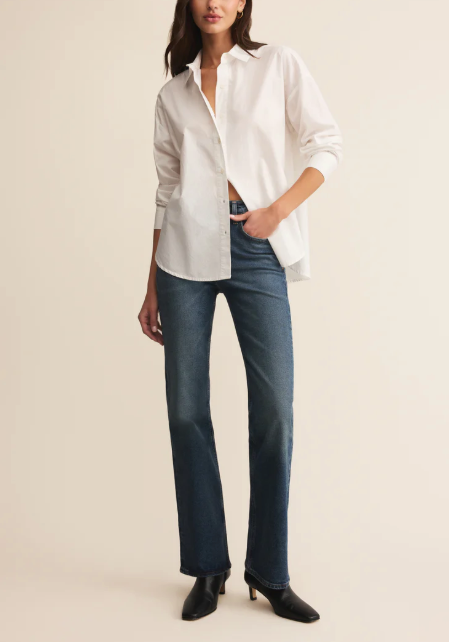 Elevated Poplin Shirt - White