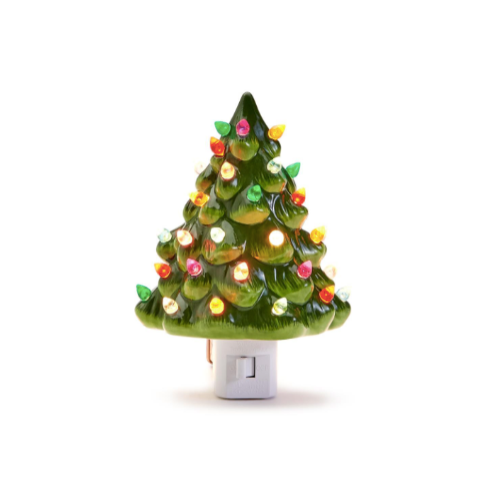 Vintage Christmas Tree Night Light