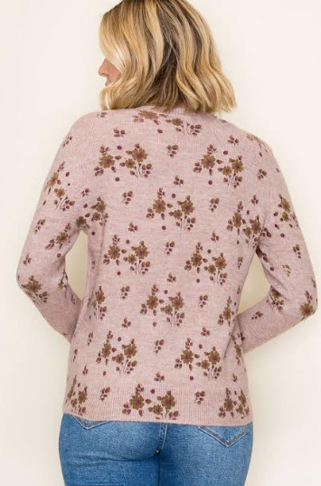 Dried Florals Pullover Sweater
