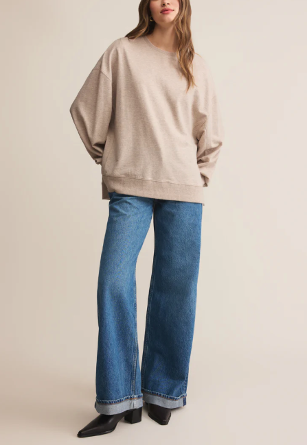 Modern Weekender Sweatshirt - Natural Heather