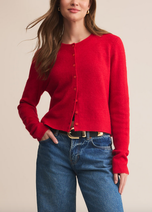 Medina Cardigan - Festive Red