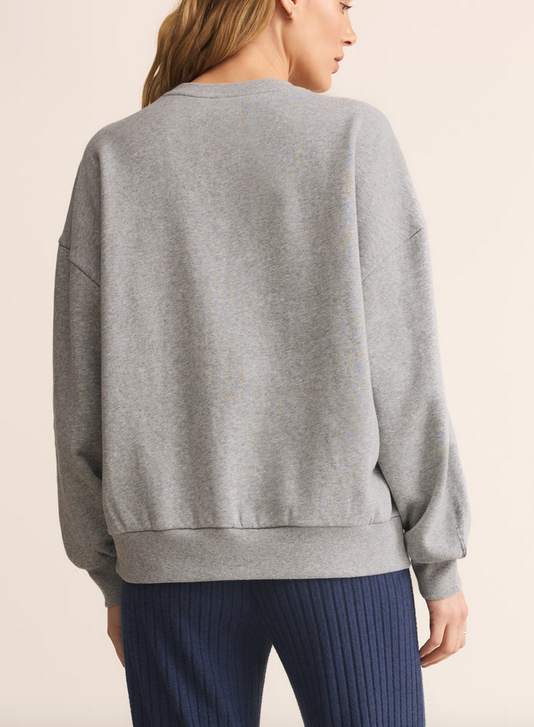 Merry Sunday Sweatshirt - Classic Heather Grey
