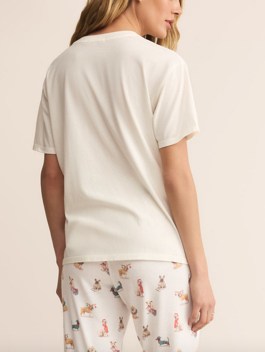 Bestie Boyfriend Tee - Sea Salt