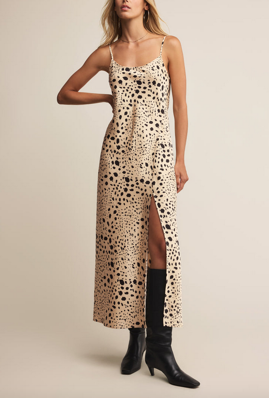 Crystal Savanna Midi Dress - Custard