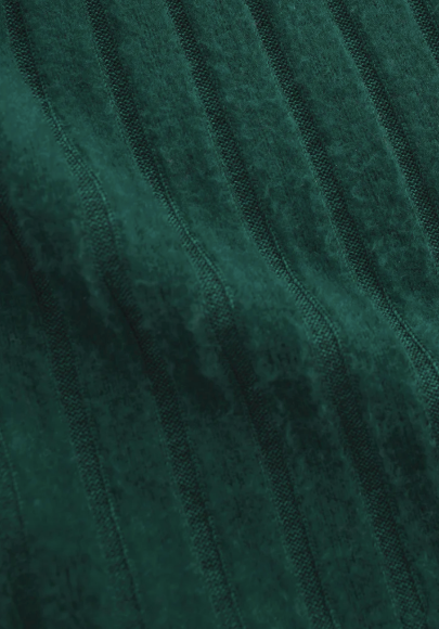 Elfie Rib Long Sleeve Top - Mistletoe