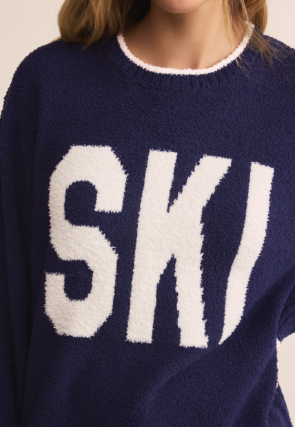 Ski Plush Top - Blue Sapphire