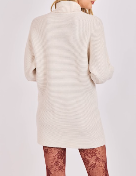 Anya Turtleneck Tunic Sweater