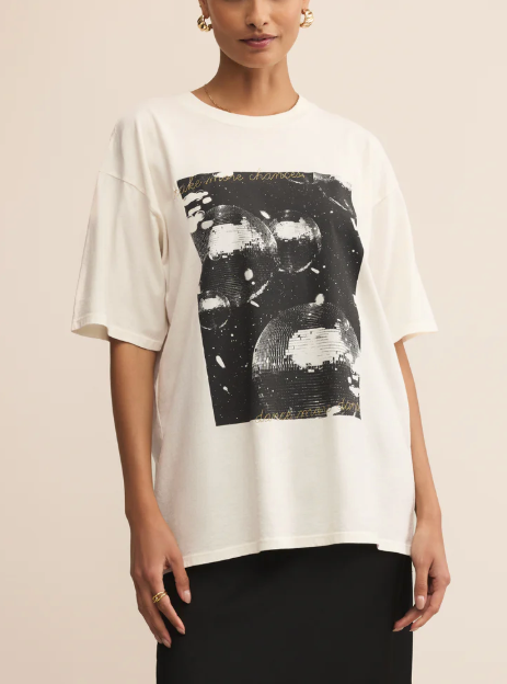 Dance More Dances City Tee - Sea Salt