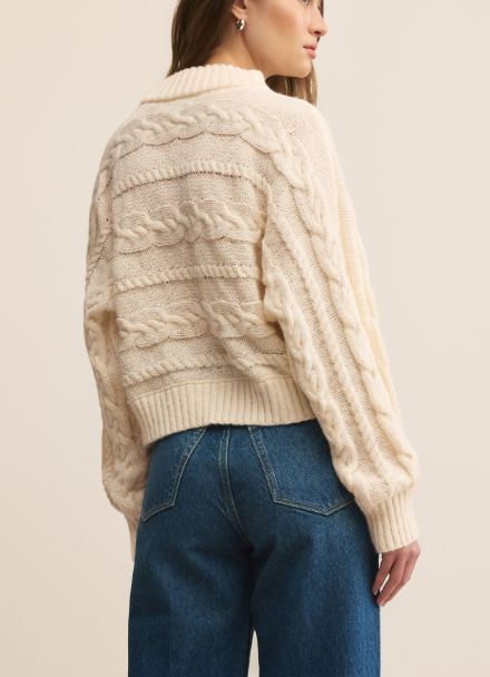 Arctic Cable Sweater - Warm White