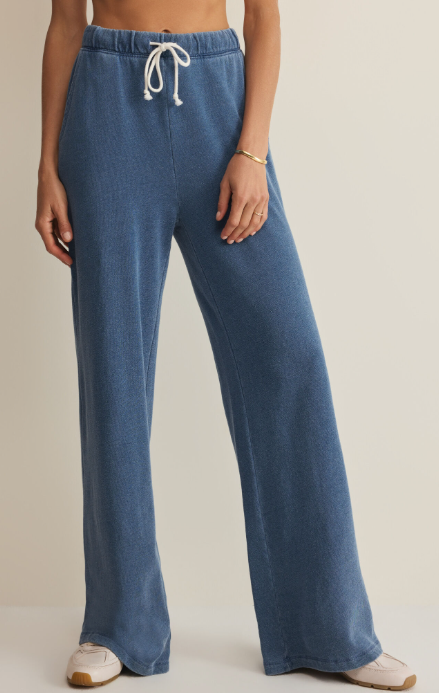 Hunter Knit Denim Pant - Calypso Blue Indigo