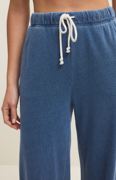 Hunter Knit Denim Pant - Calypso Blue Indigo