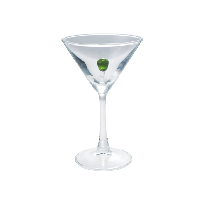 Martini Olive Stemmed Glass