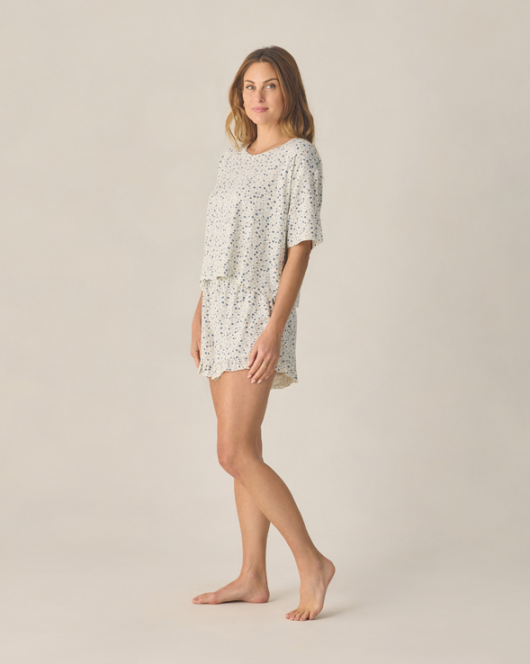 Mosie Set - Blue Ditsy