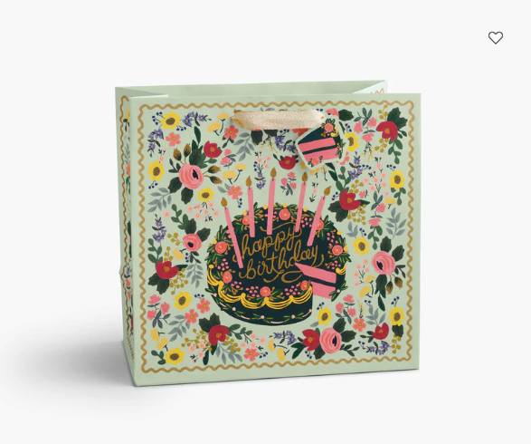 Floral Cake Gift Bag