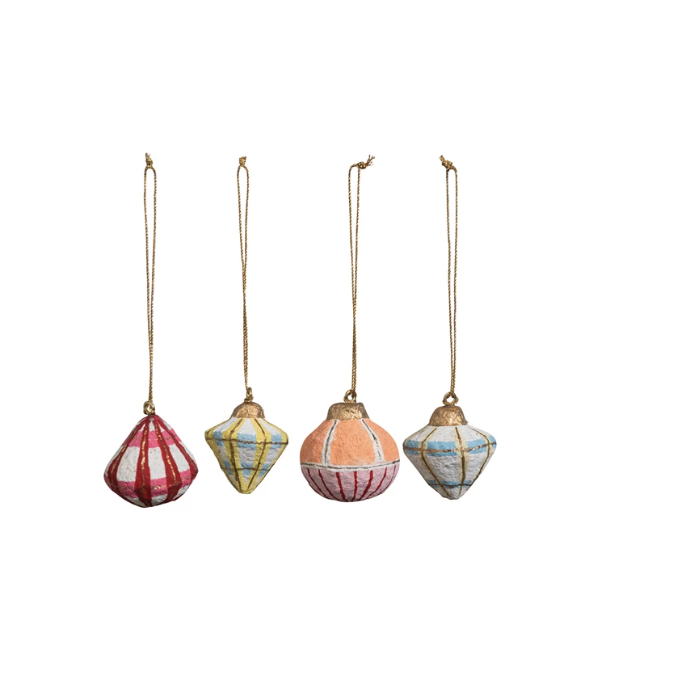 Retro Paper Mache Ornament