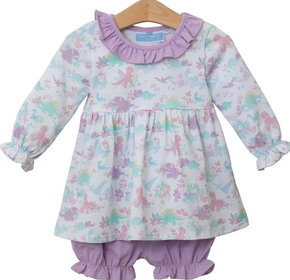 Dino Adventures Girl's Ruffle Bloomers Set *FINAL SALE*