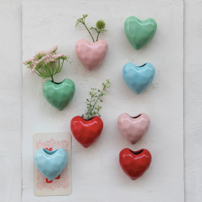 Heart Mini Vase Magnet